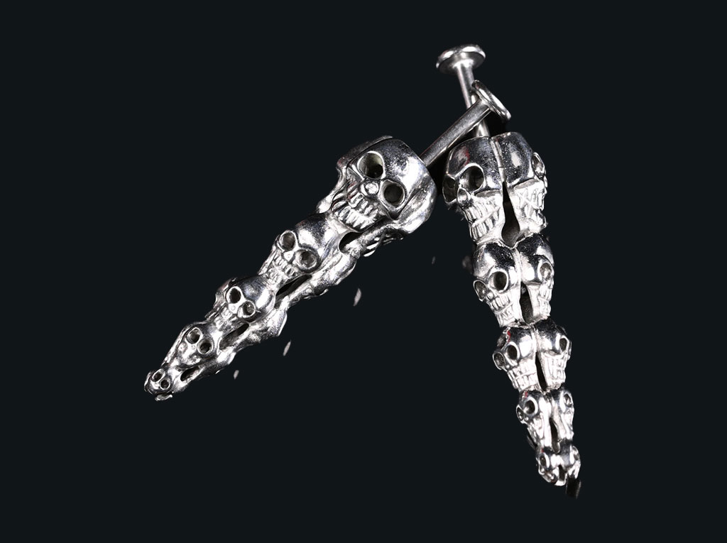 Monroe Labret Death Skull. tungsmycke piercing smycken tapers pluggar tunnlar